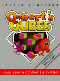 Q-bert's Qubes Atari 2600 US box art